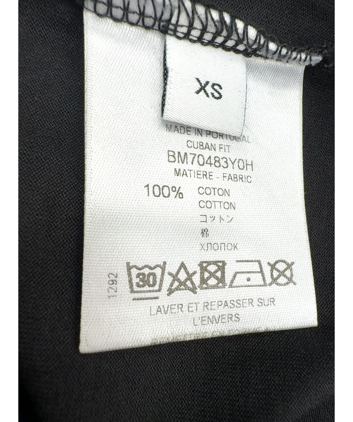 GIvenchy Black Colour, size UK XS — label