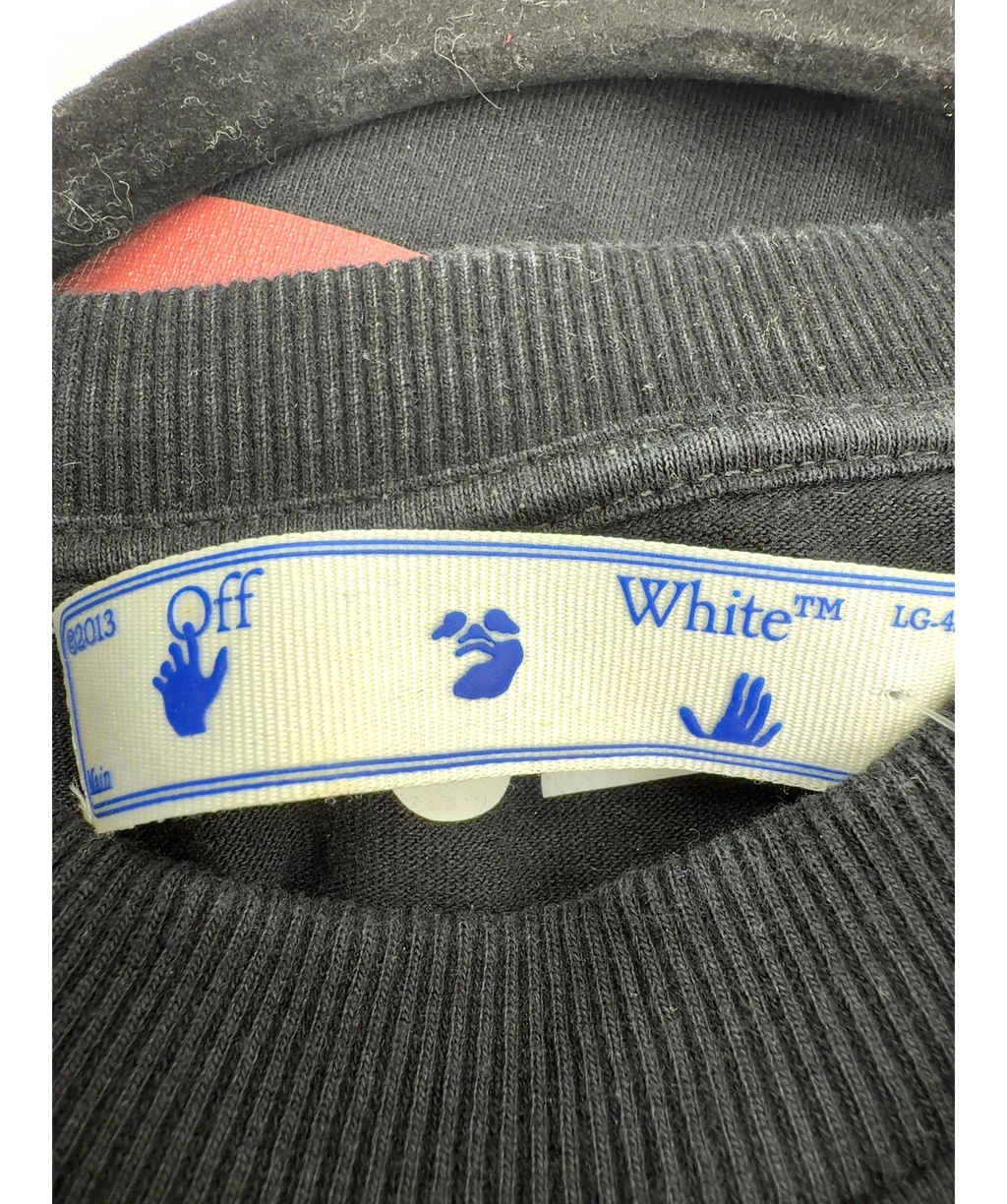Off-White Black Dubai Local Store Garment T-Shirt, size UK S — detail