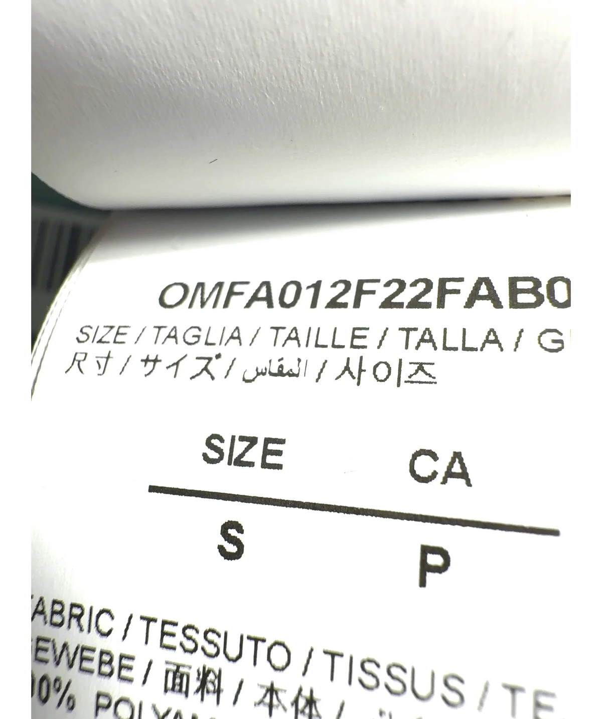 Off-White Blue Colour, size UK S — label