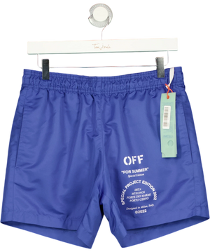 Off-White "For Summer" Special Project Edition 2022 Swim Shorts in blue UK S