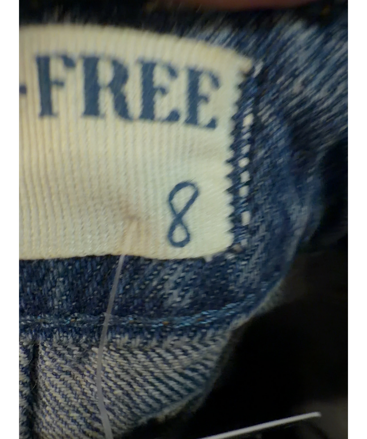 Free People Blue Colour, size UK 12 — care label