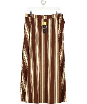 Ysé Été Suspendu Brown And Cream Skirt UK 14