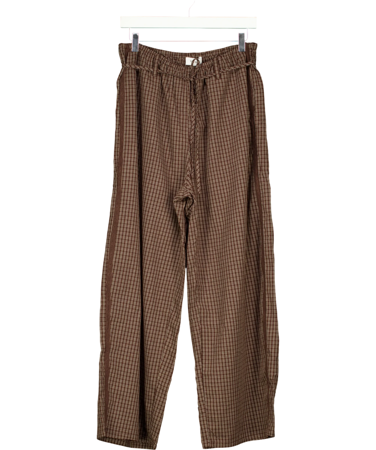 ROWIE Brown Gabe Lounge Pants, size UK L — front