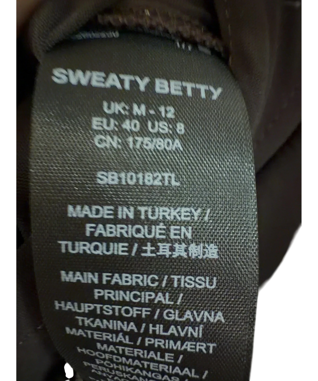 Sweaty Betty Brown Colour, size UK 12 — fabric detail