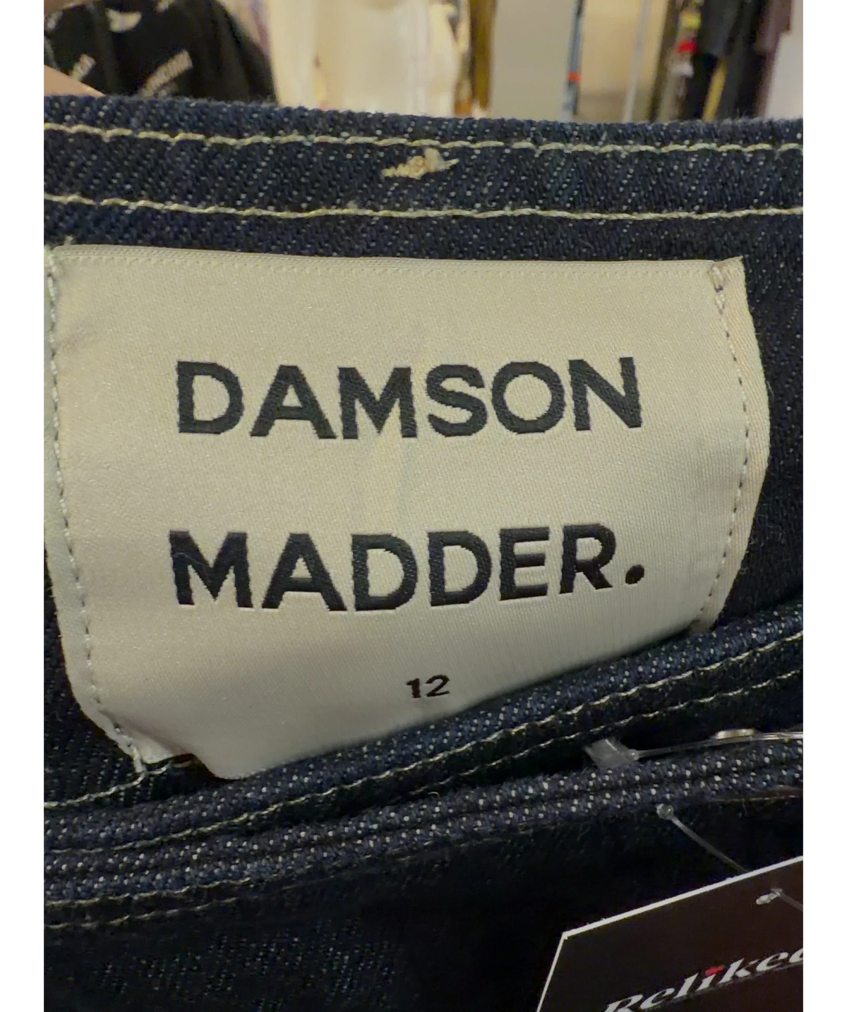 Damson Madder dark blue Colour, size UK 12 — detail