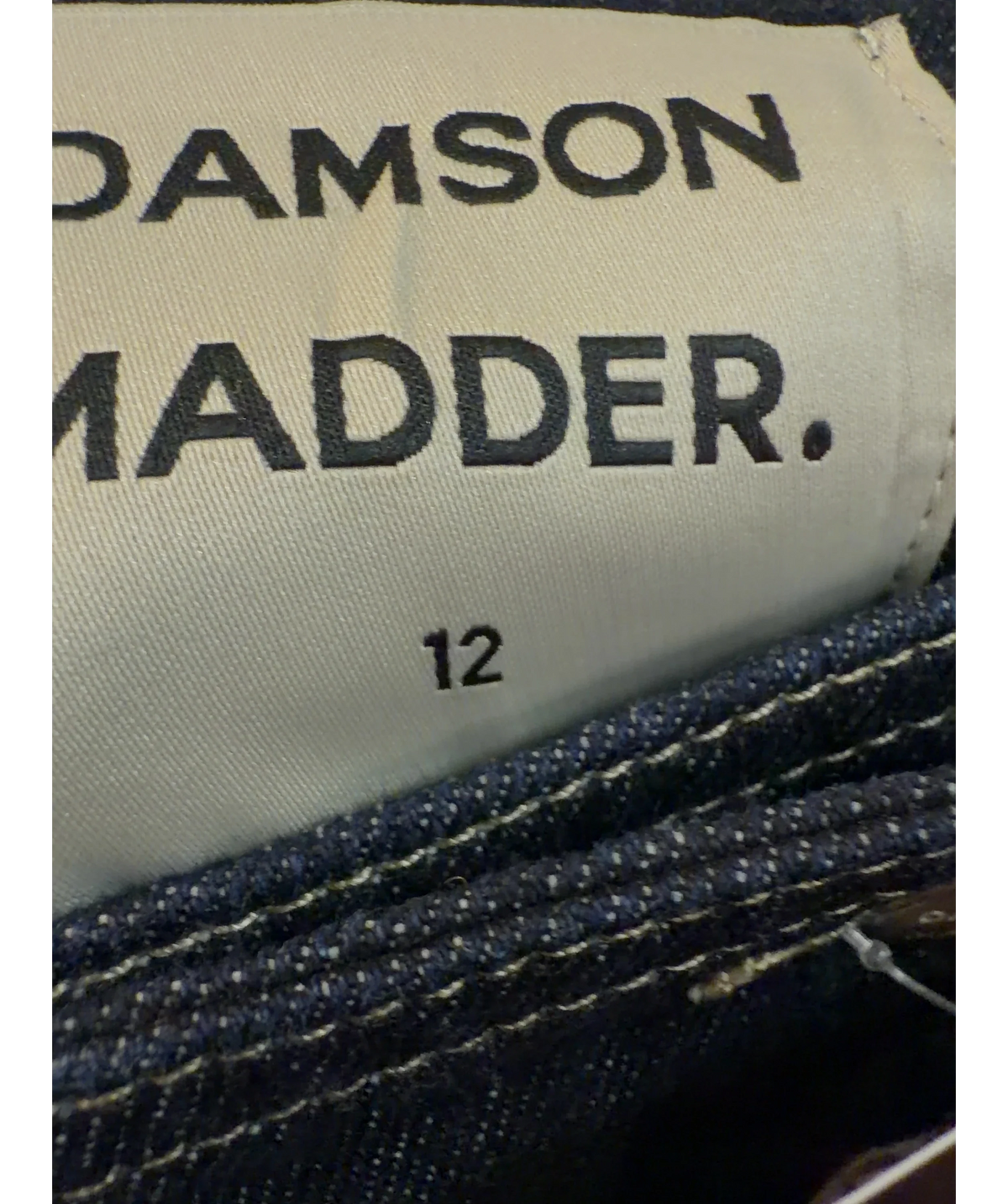 Damson Madder dark blue Colour, size UK 12 — care label