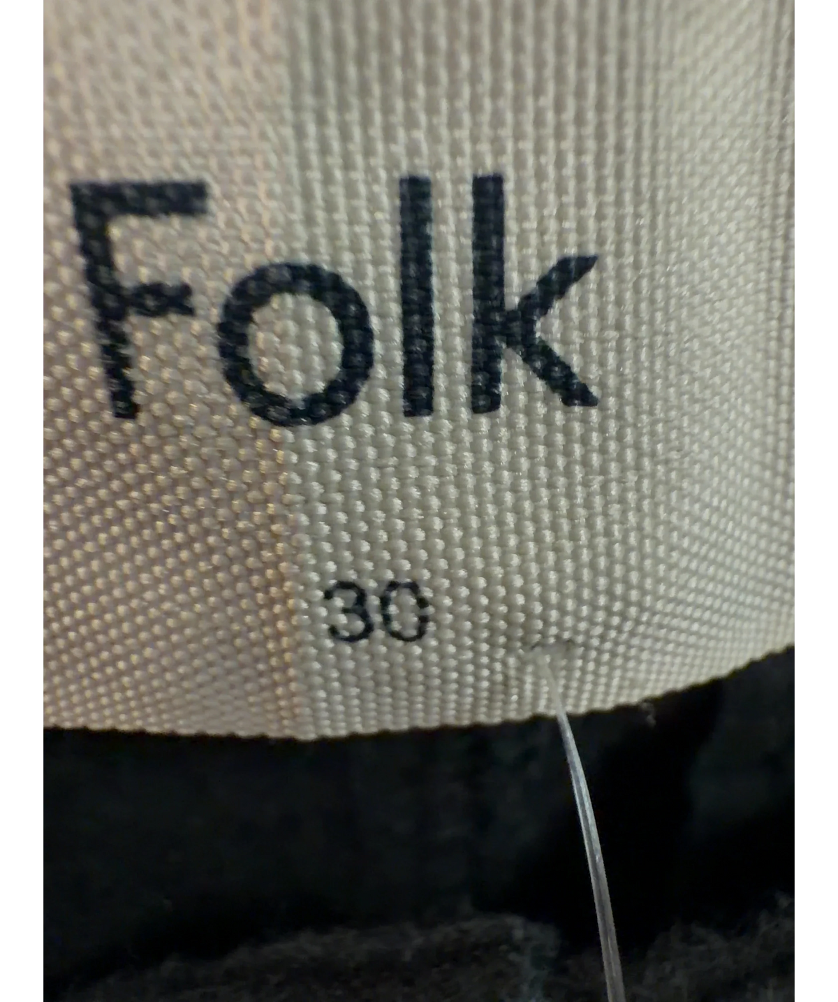 Folk Blue Colour, size W30 — care label