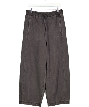 Whistles Washed Black Denim Barrel  Trousers UK 12