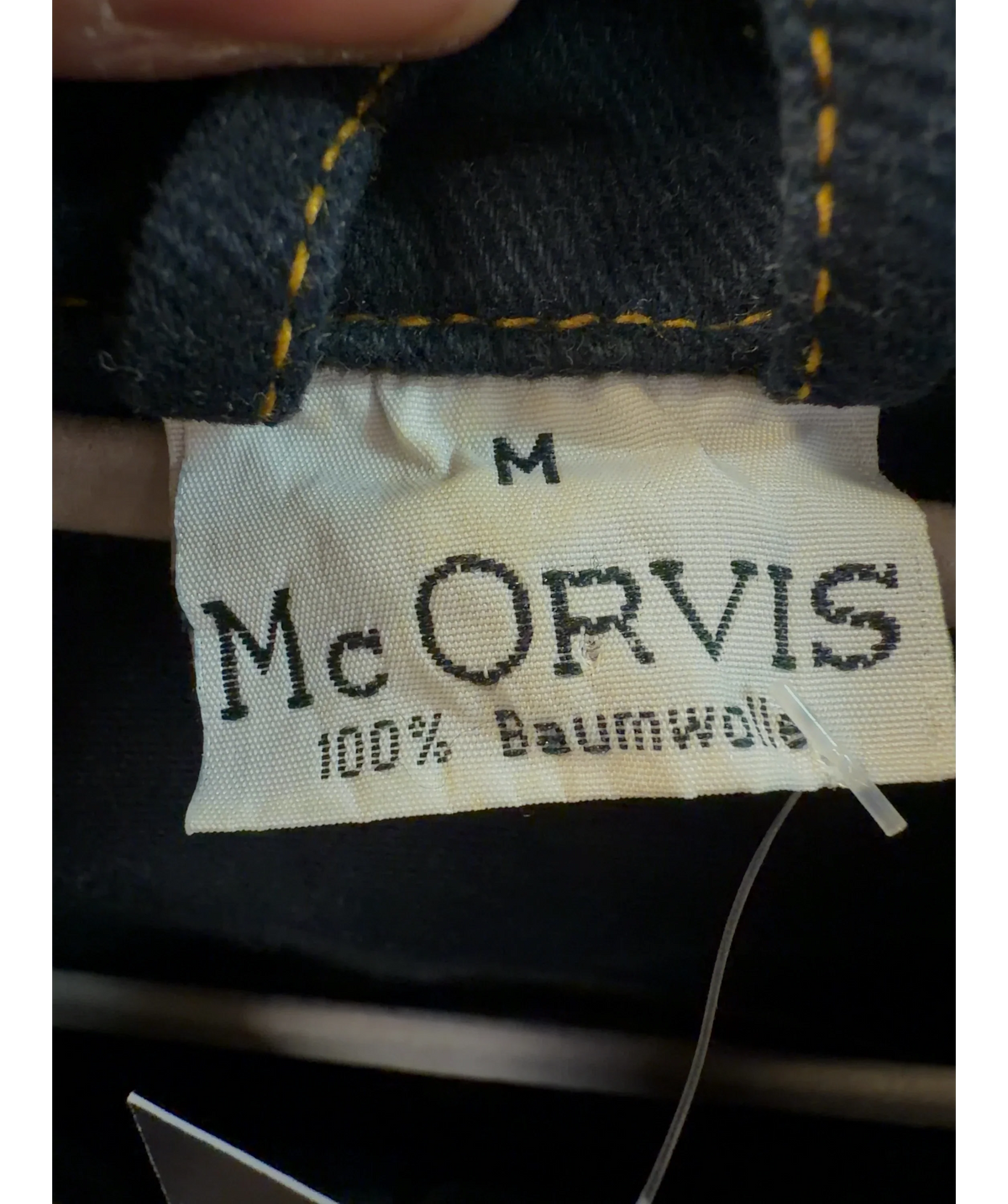 McORVIS Blue Colour, size UK M — label