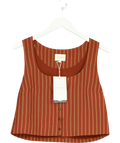 Sézane rust BLOUSE SADIO, size UK 14 — front