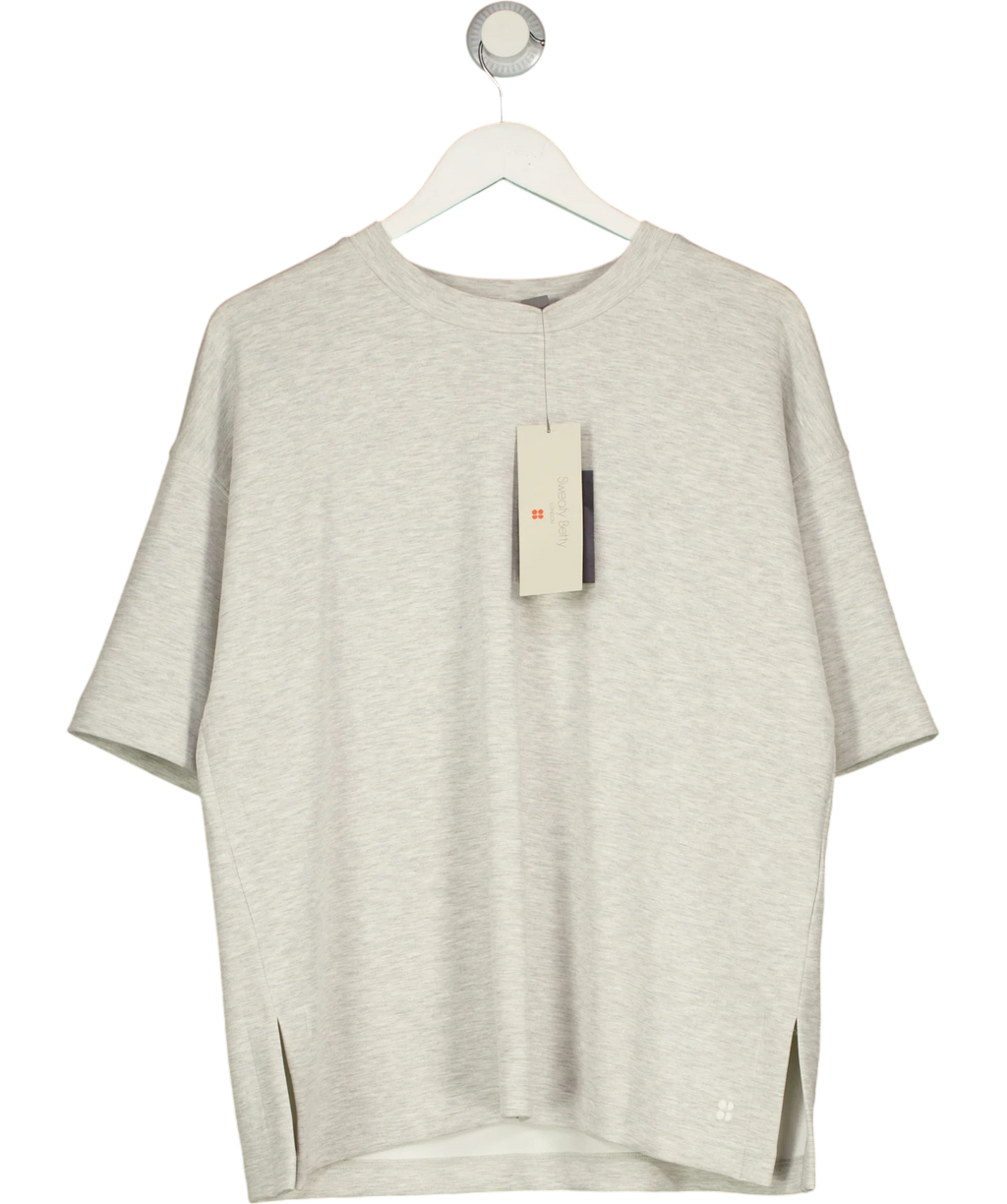 Sweaty Betty Grey Sand Wash CloudWeight Tee, size UK L — front