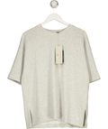 Sweaty Betty Grey Sand Wash CloudWeight Tee, size UK L — front