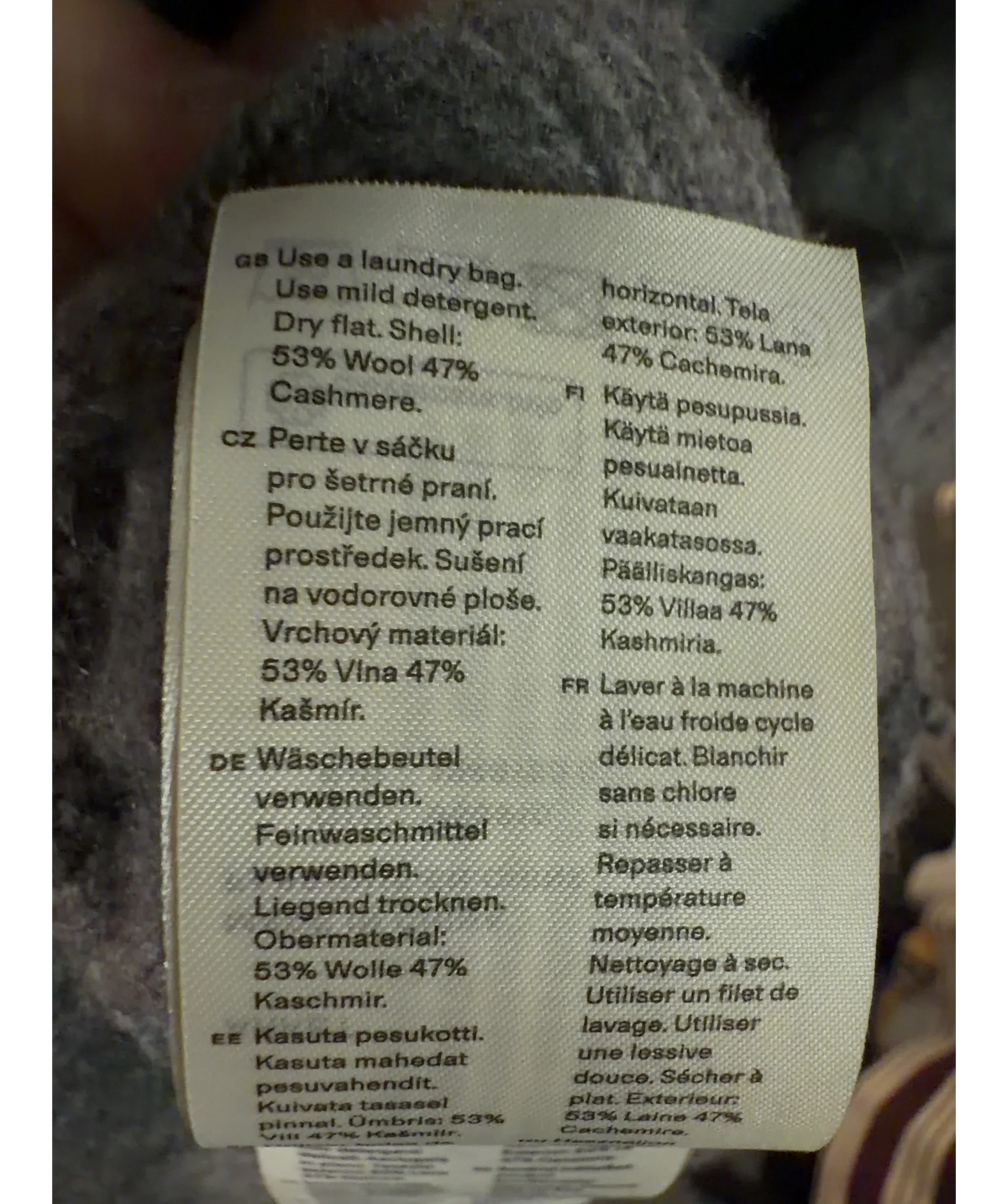 ARKET Grey Colour, size UK M — label
