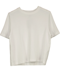 Sweaty Betty White Elevated Cotton Boxy T-Shirt, size UK 14 — front