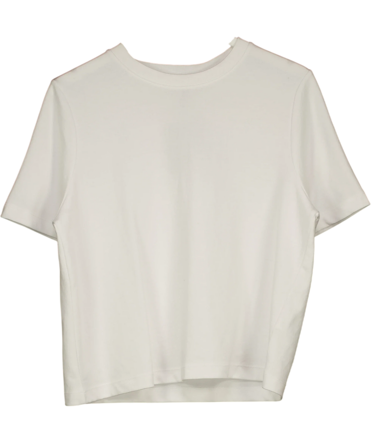 Sweaty Betty White Elevated Cotton Boxy T-Shirt, size UK 14 — front