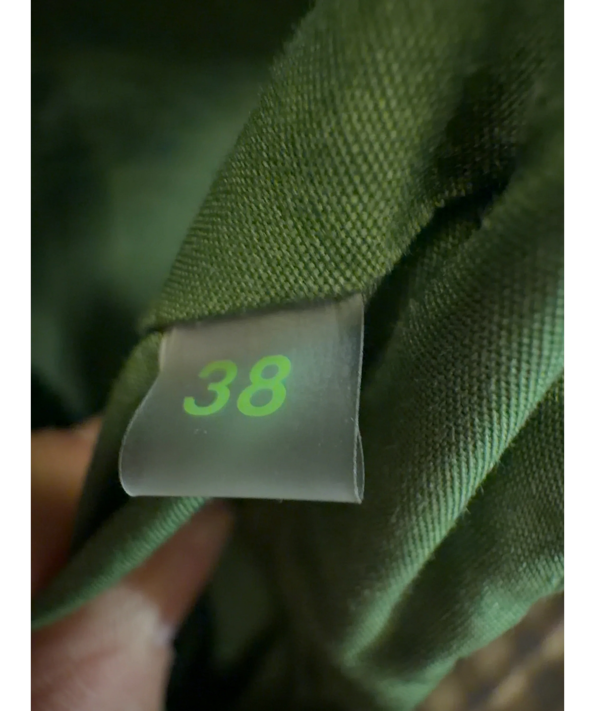 FROM FUTURE Green Colour, size UK 10 — care label