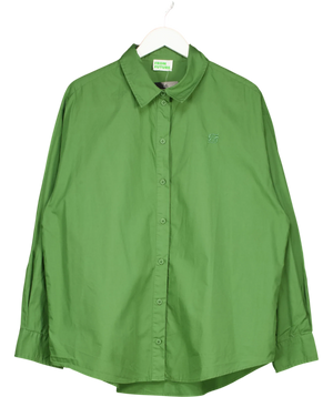 FROM FUTURE Green Embroidered Shirt UK 10