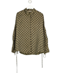 sessùn khaki Armanchecks, size UK L — front