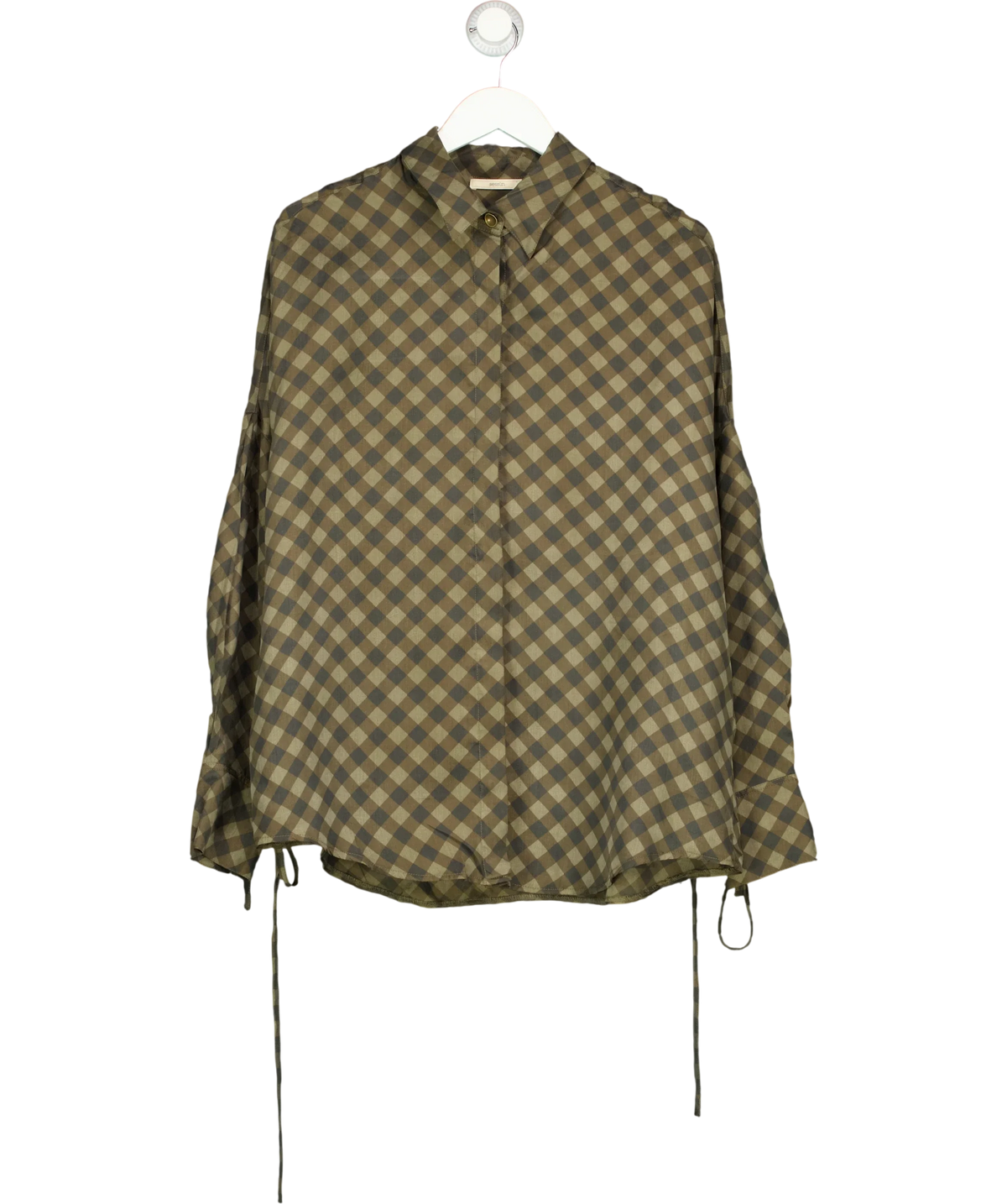 sessùn khaki Armanchecks, size UK L — front