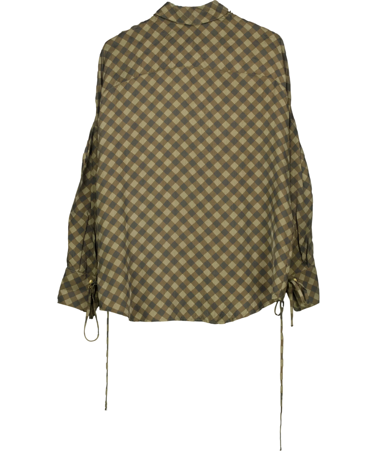 sessùn khaki Armanchecks, size UK L — back