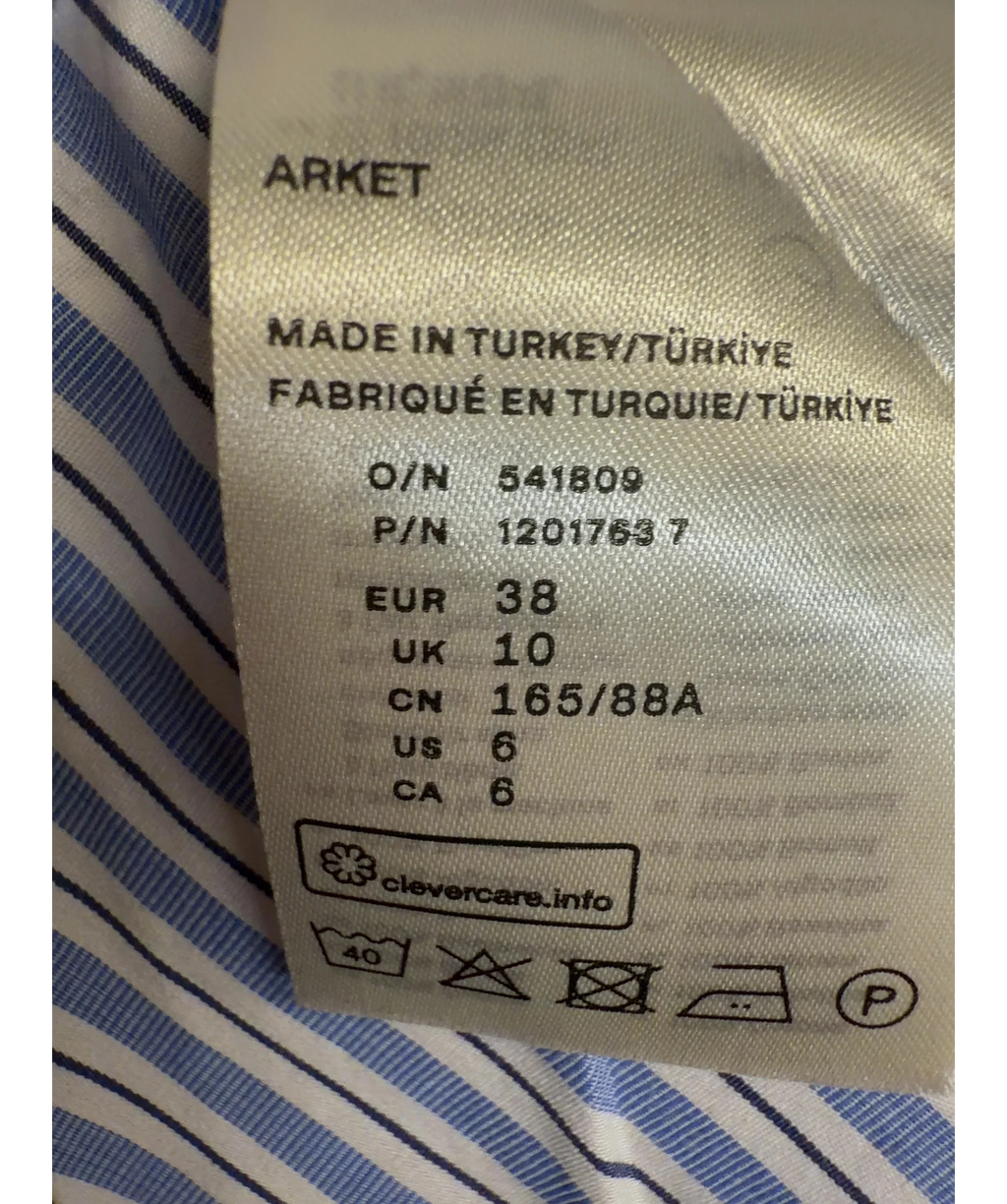ARKET Blue Colour, size UK 10 — care label
