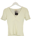 Sézane Cream Cloe Jumper, size UK M — front