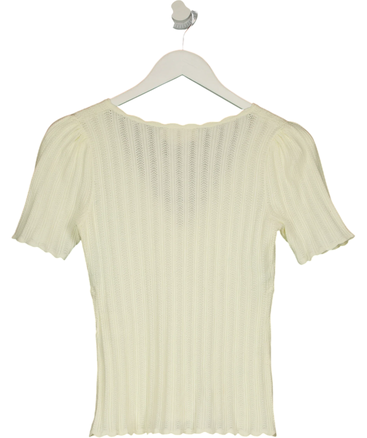 Sézane Cream Cloe Jumper, size UK M — back
