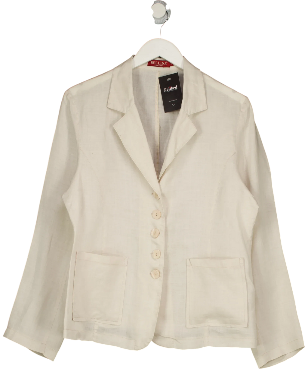Bellina Beige blazer, size UK L — front