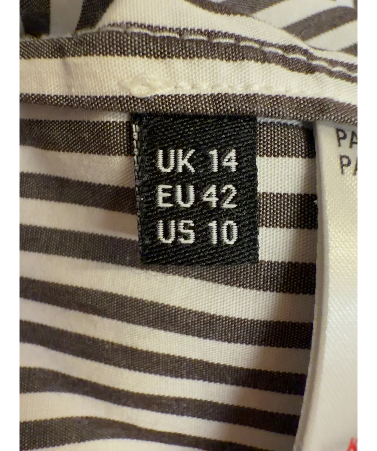 Whistles White Colour, size UK 14 — care label