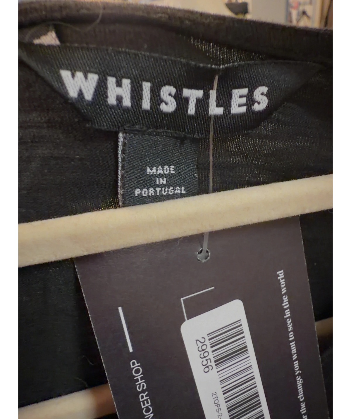 Whistles Black Colour, size UK 12 — detail