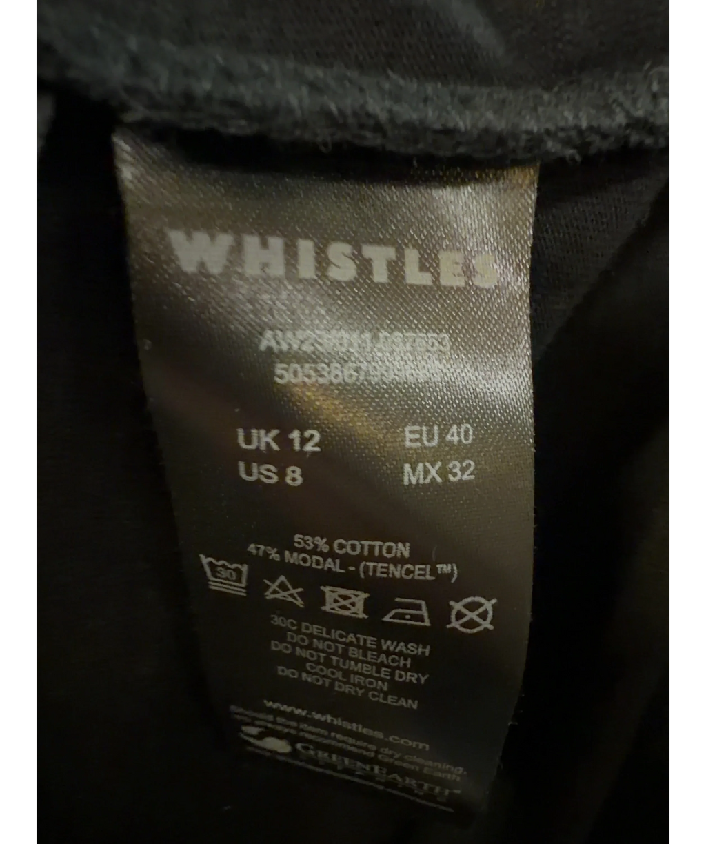Whistles Black Colour, size UK 12 — care label