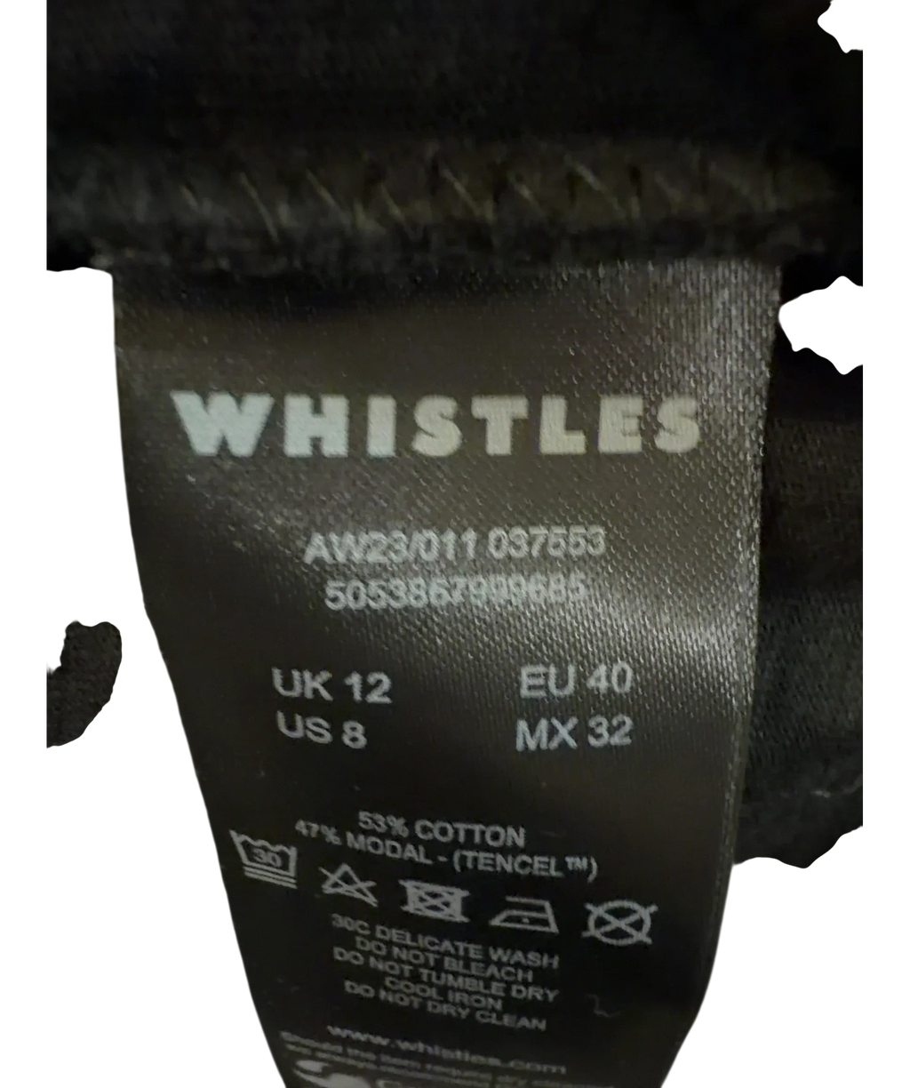 Whistles Black Colour, size UK 12 — fabric detail