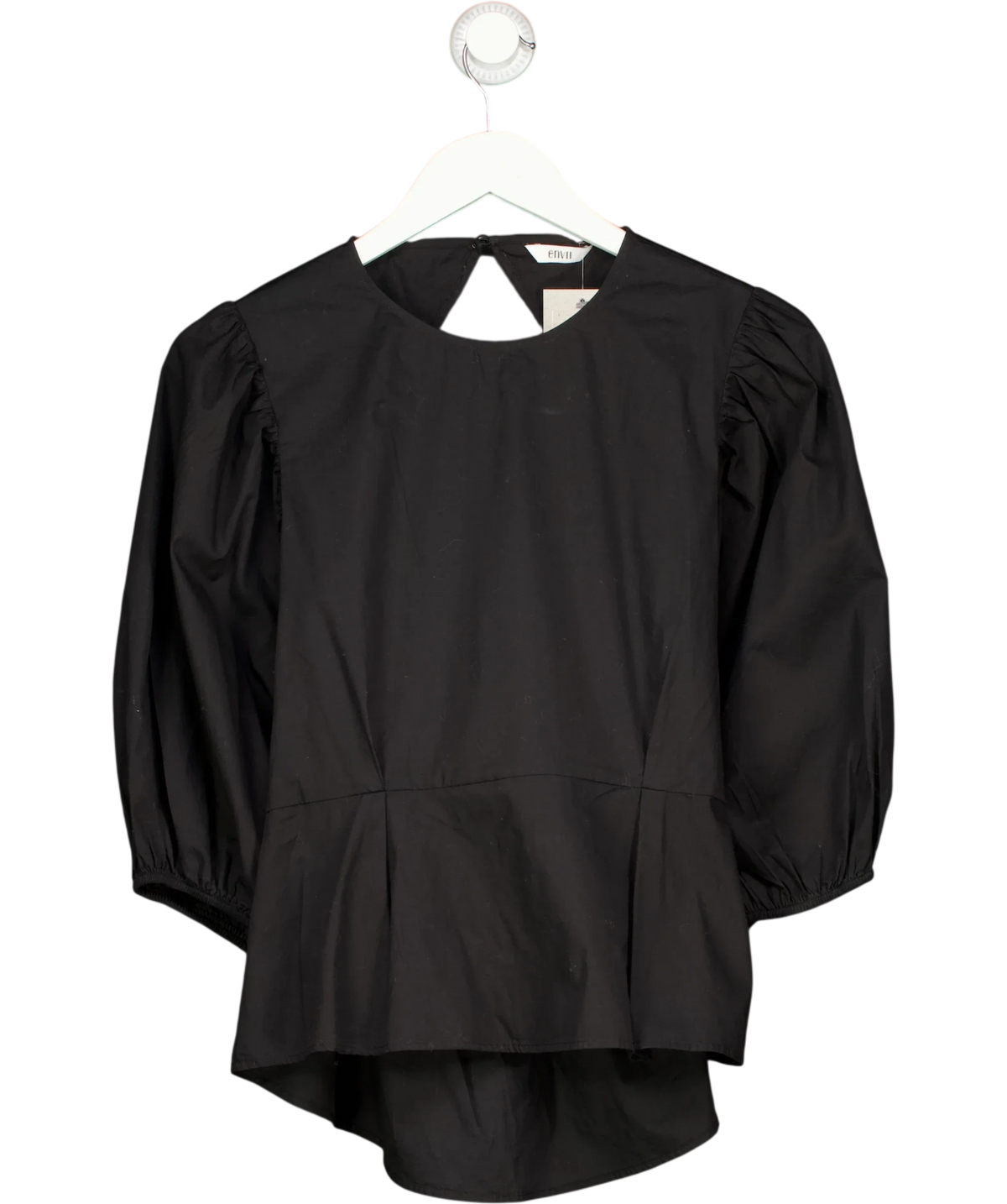 envii Black ENMARGUERITE TOP, size UK S — front