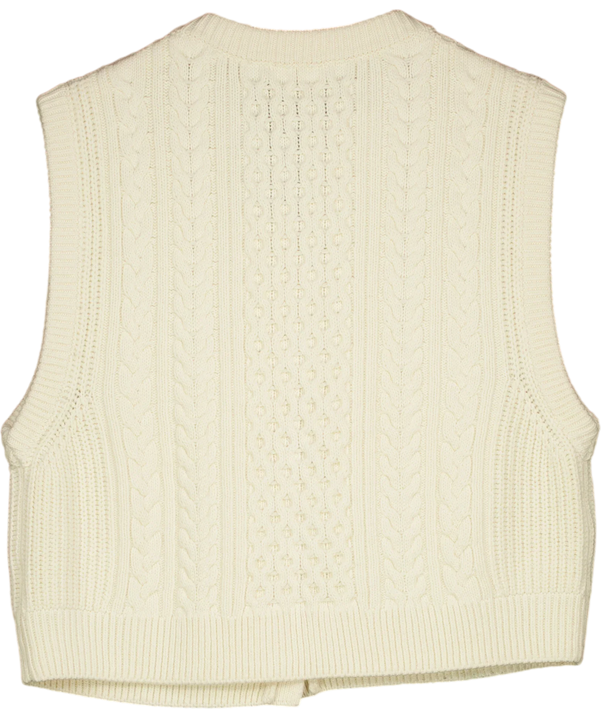 Sézane Cream Roxane Cardigan / Vest, size UK XL — back