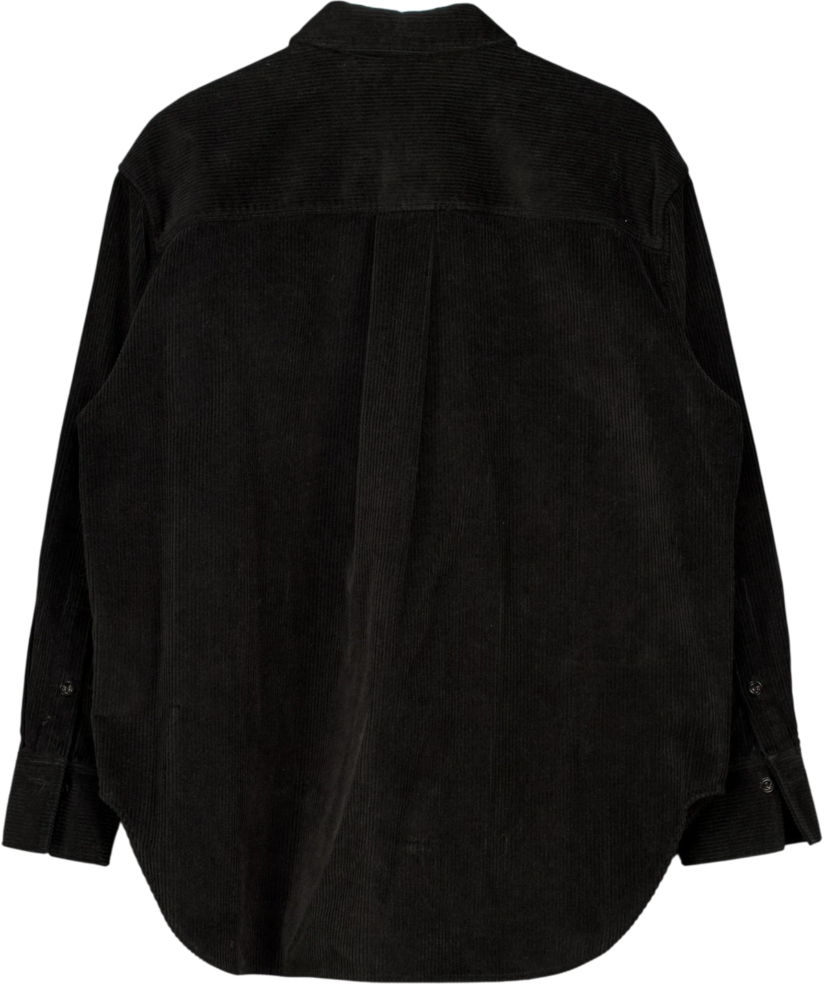cos Black oversized cotton-blend corduroy shirt, size UK 10 — back