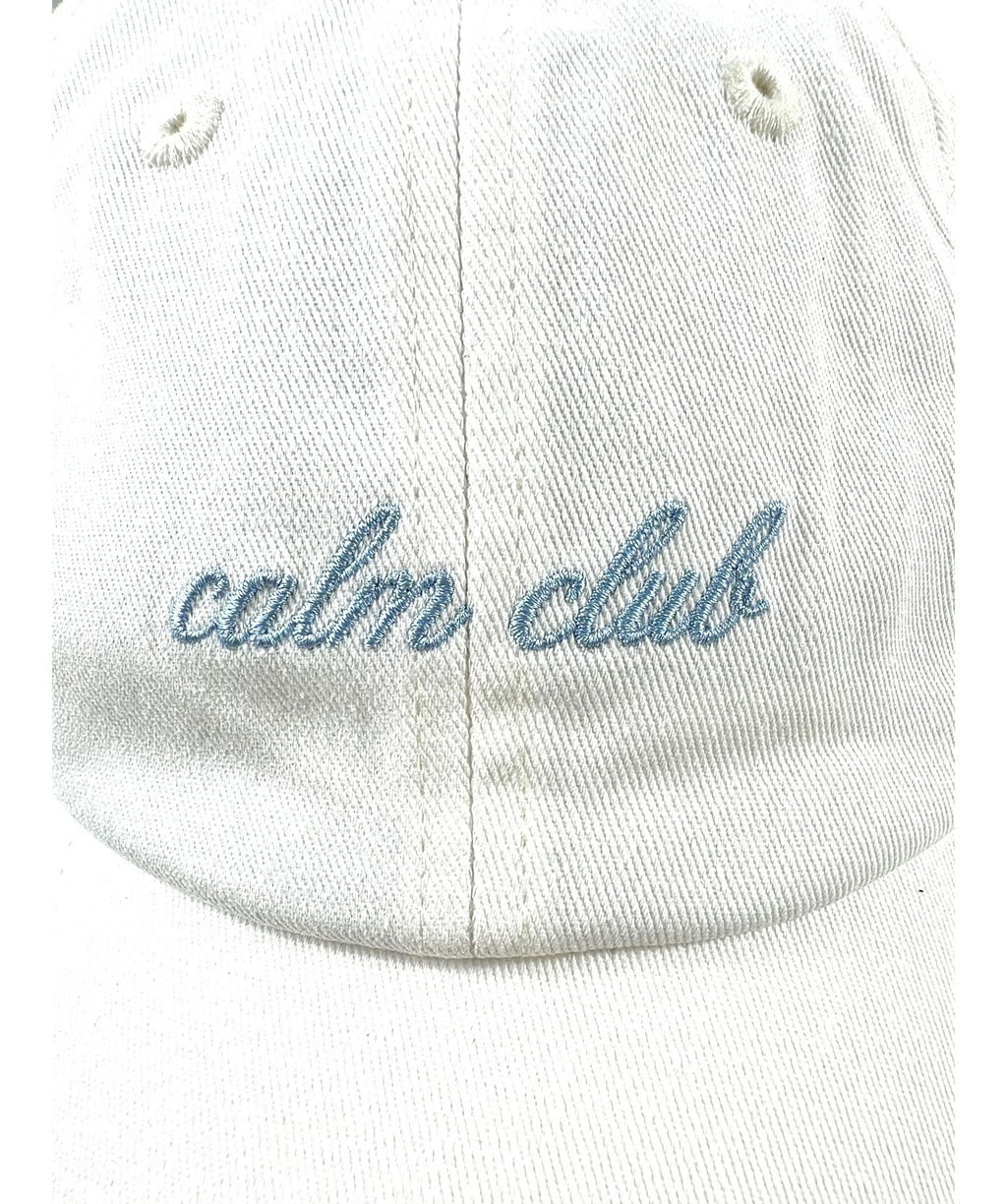 Trip White Calm Club / Stone Vintage Cap — detail