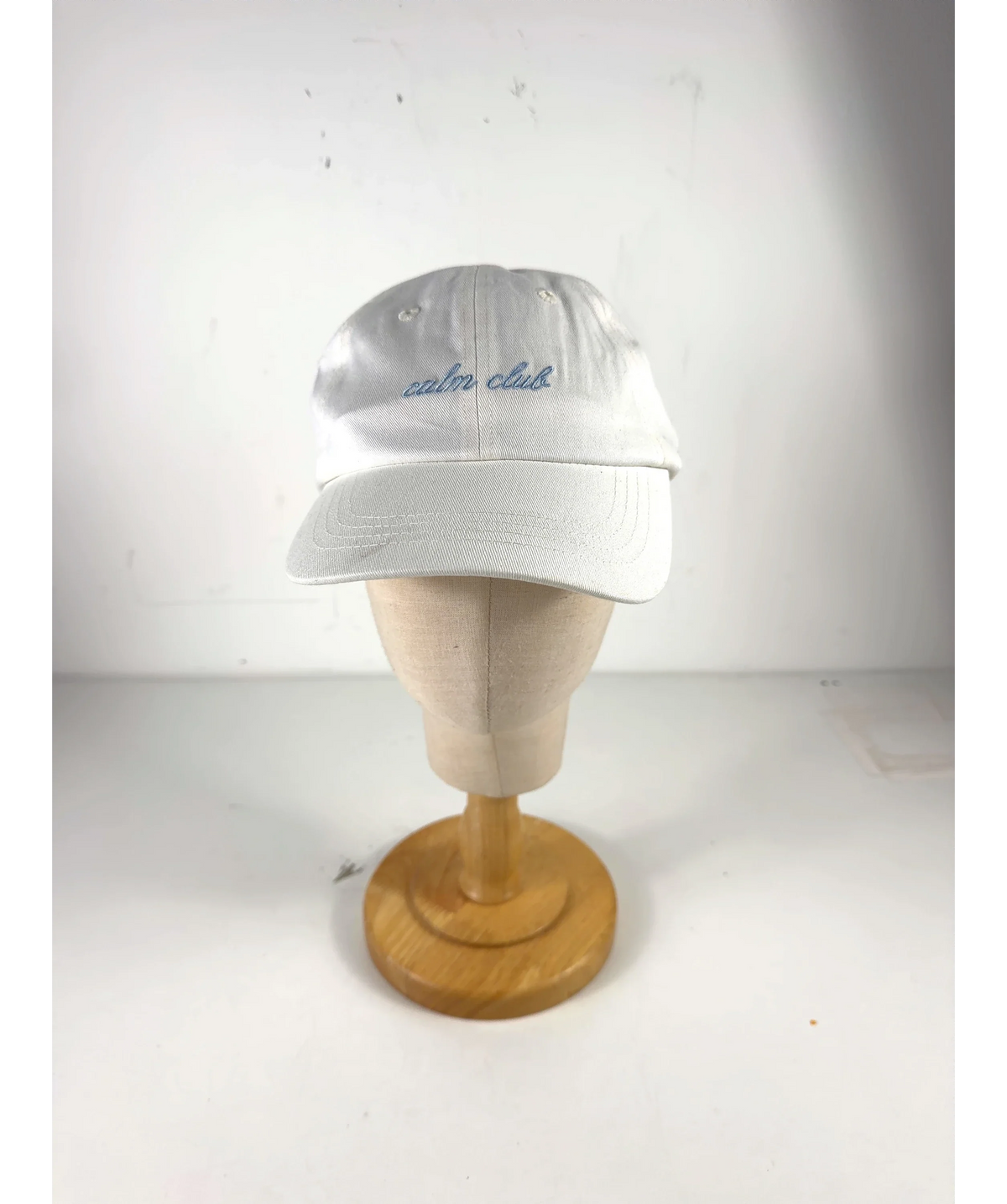 Trip White Calm Club / Stone Vintage Cap — label