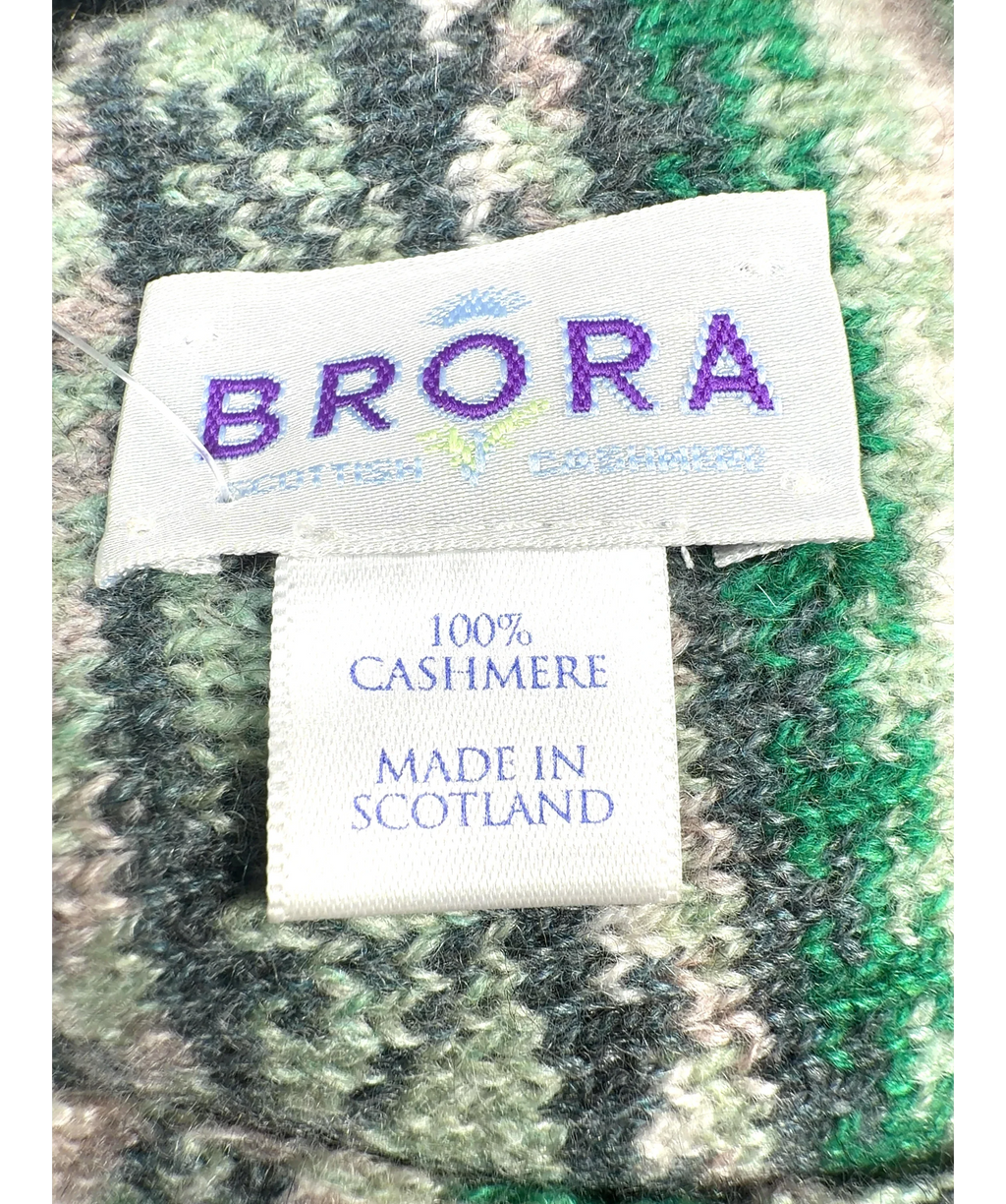 Brora Green Colour — care label
