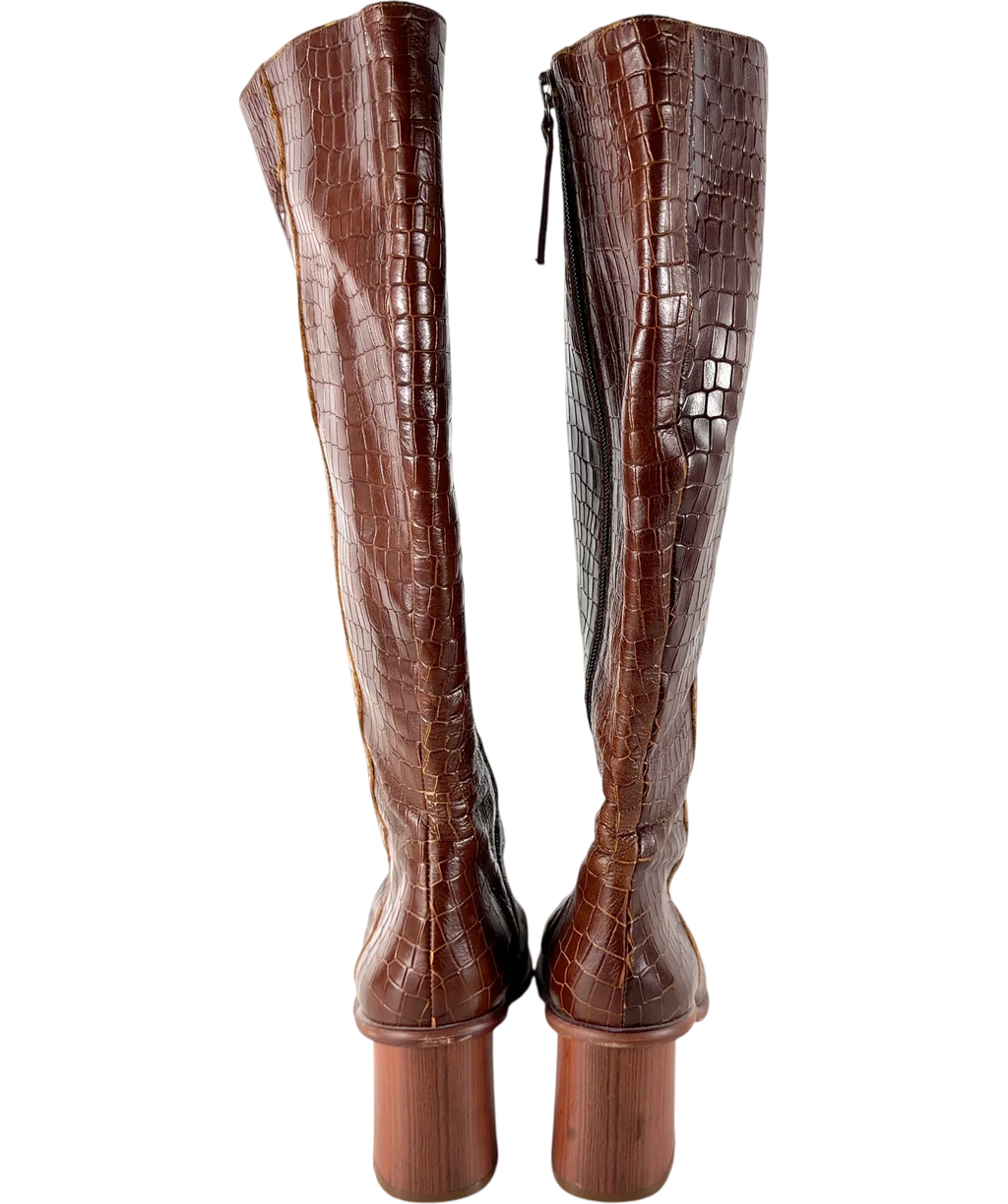 alohas Brown Colour, size UK 6 EU 39 👠 — back
