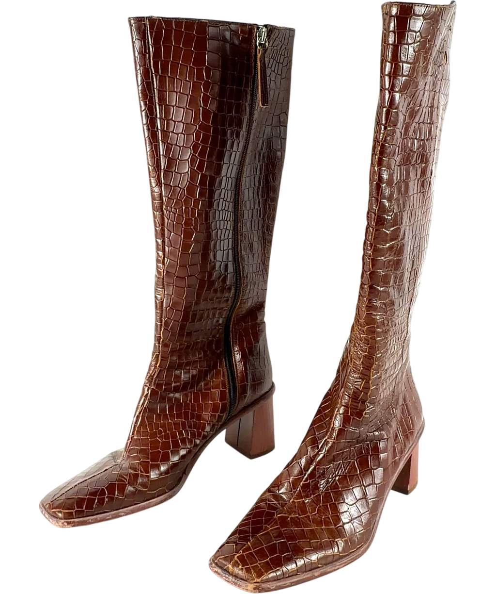 alohas Brown Colour, size UK 6 EU 39 👠 — label