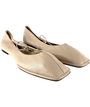 Alohas Sway Leather Ballet Flats Beige UK 7 EU 40