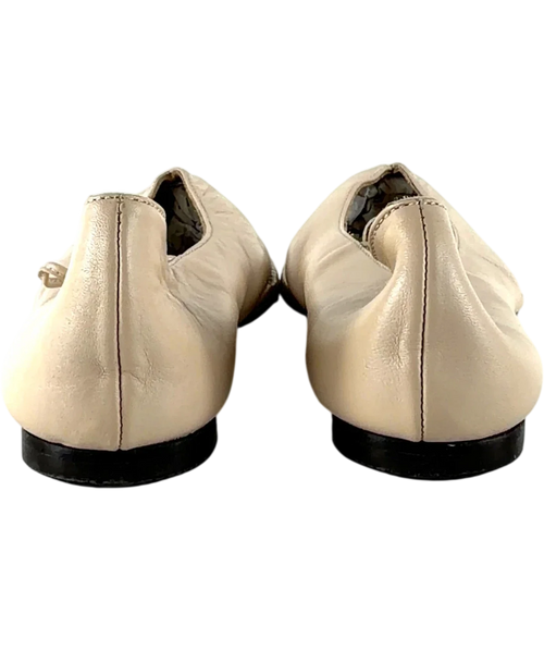 alohas Beige Sway Leather Ballet Flats, size UK 7 EU 40 👠 — back