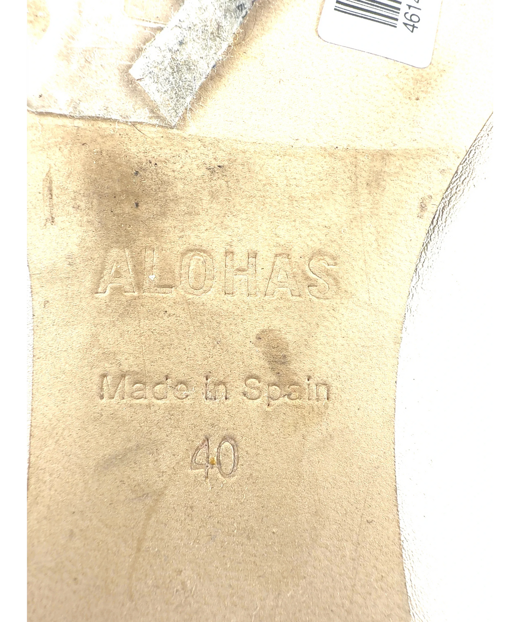 alohas Beige Sway Leather Ballet Flats, size UK 7 EU 40 👠 — care label