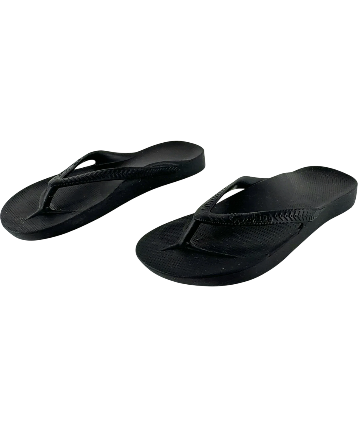 Archies Black Arch Support Flip Flops, size UK 8 EU 42 👞 — label