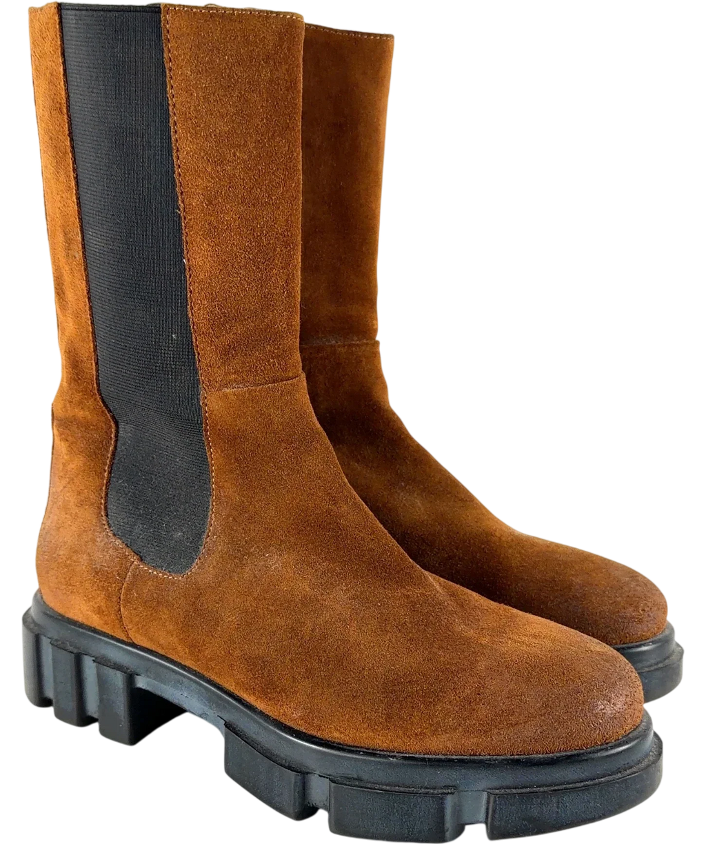Free People Brown Colour, size UK 6 EU 39 👠 — front