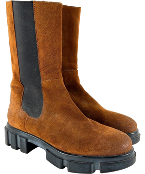 Brown Suede Brooks Chelsea Boots UK 6