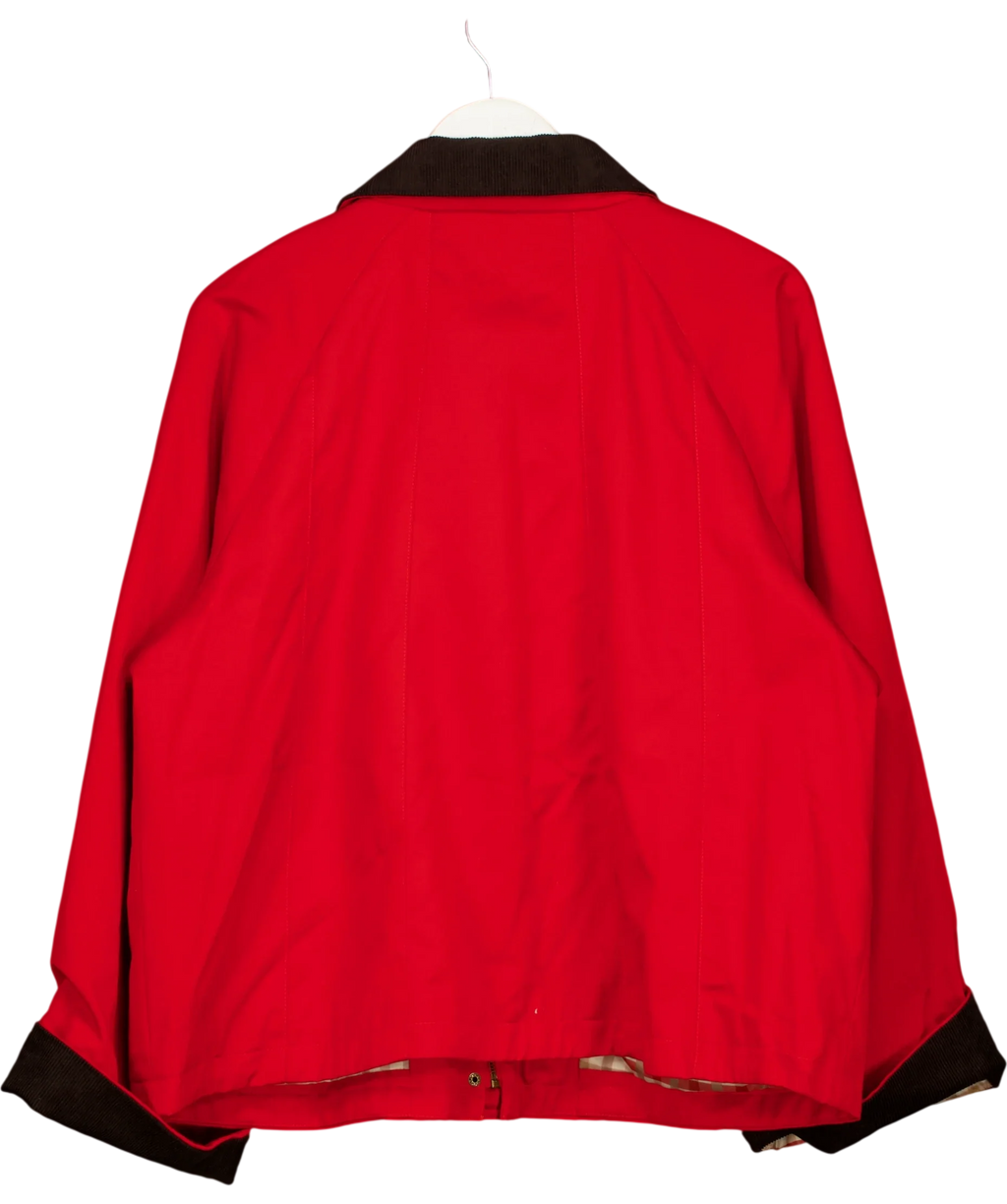 Monsoon Red Riley Barn Jacket, size UK L — back