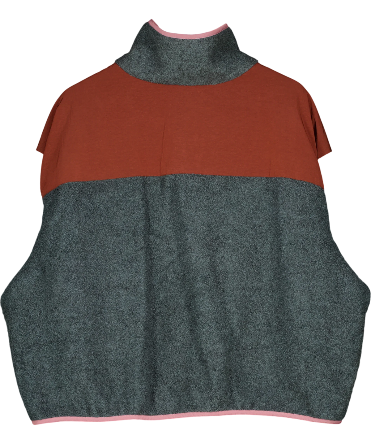 sessun Multicoloured Portomarin Fleece Colorblock Pullover, size UK L — back