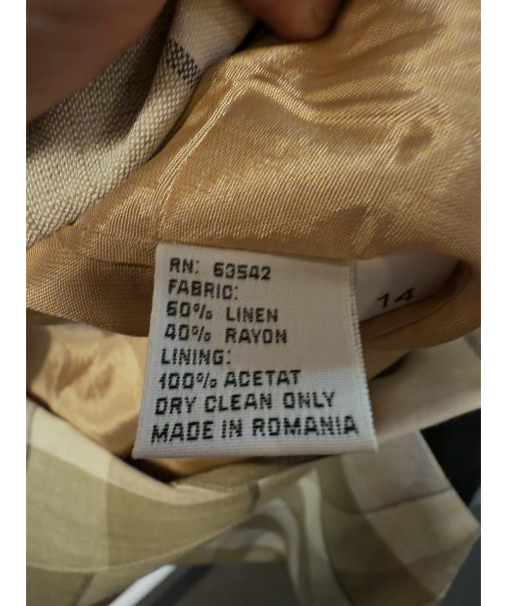 Giorgio Sant'Angelo Beige Colour, size UK 14 — label