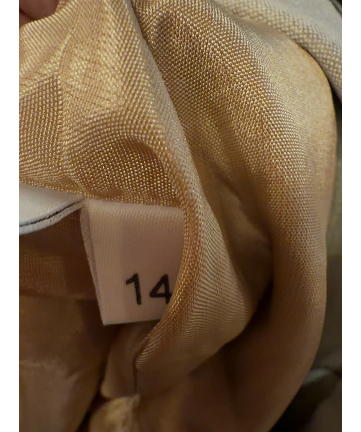 Giorgio Sant'Angelo Beige Colour, size UK 14 — care label